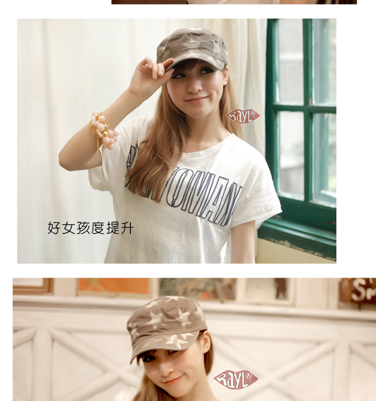 flat-topped hat leisure Korean men and ladies hats Hat Cap short eaves K1029