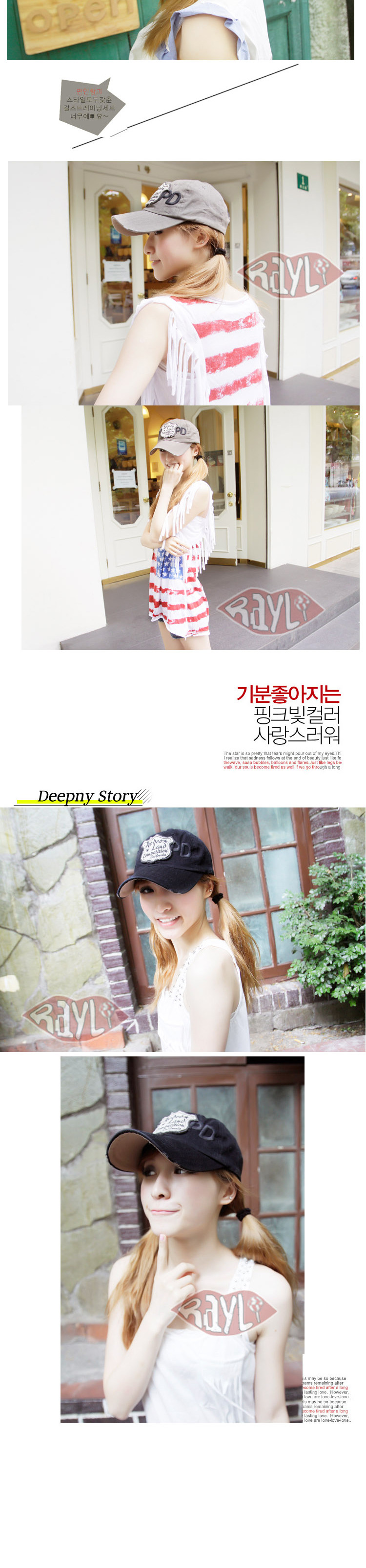 Rayli RAYLI new NYPD Korean baseball caps in the summer common couple Cap edging tide hats for men and women K1040