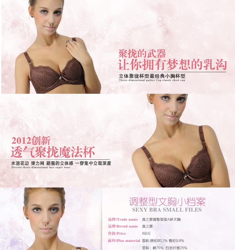 <em>真之景</em> 调整型型A杯<em>文胸 加厚</em>模杯上薄下厚 81