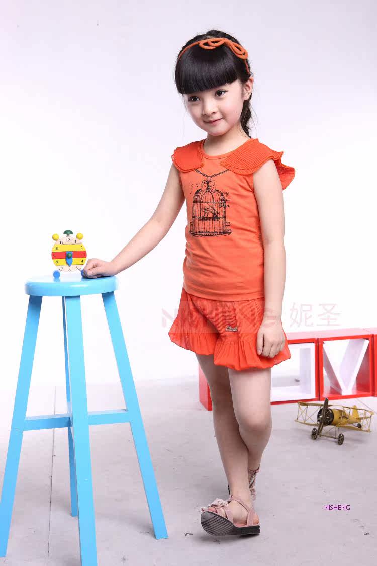妮圣<em>女童套装夏</em>款2012韩版新款女童装 儿童中