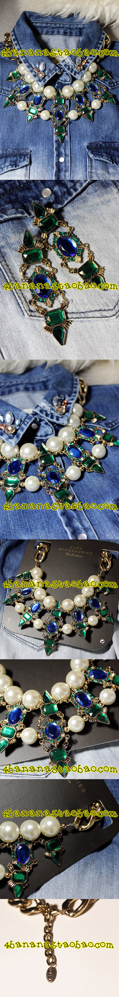 Ожерелье Zara Shoppe продает высококачественные бабушка джем преувеличенное короткие зеленый жемчужное ожерелье Ожерелье Zara Shoppe продает высококачественные бабушка джем преувеличенное короткие зеленый жемчужное ожерелье
