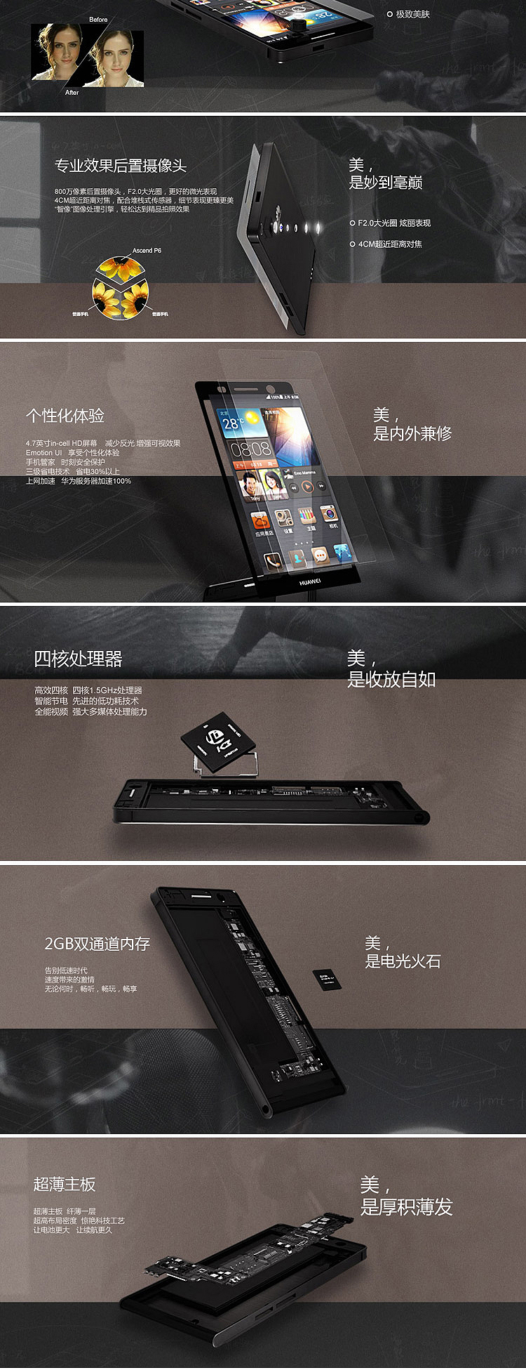 Мобильный телефон Huawei/Huawei P6 Мобильный телефон Huawei/Huawei P6