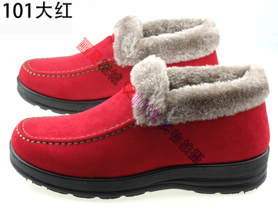 冬季老北京布鞋女鞋女式鞋棉鞋平底高帮鞋韩版