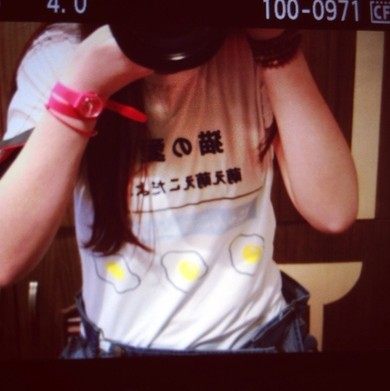 原宿日本颜文字T恤荷包蛋<em>日文</em>和风TEE煎蛋萌