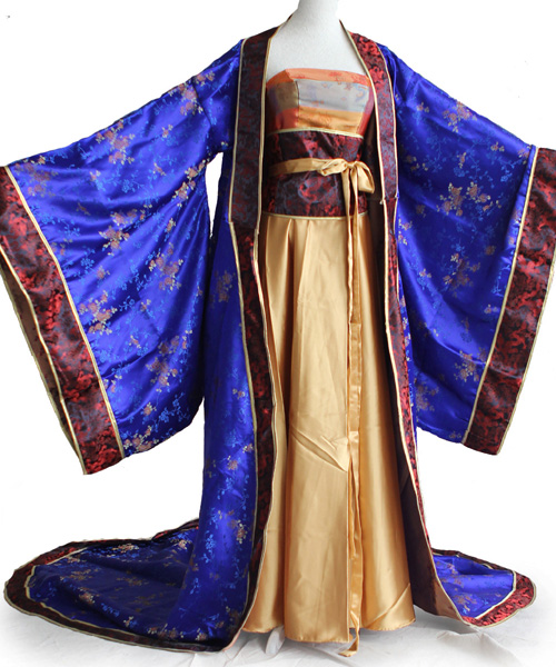 千魅唐朝反串贵妃服装 古装 演出服 长拖尾盛世