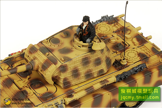 【新款 FOV 1:72 二战 德军豹式坦克G型 配兵人