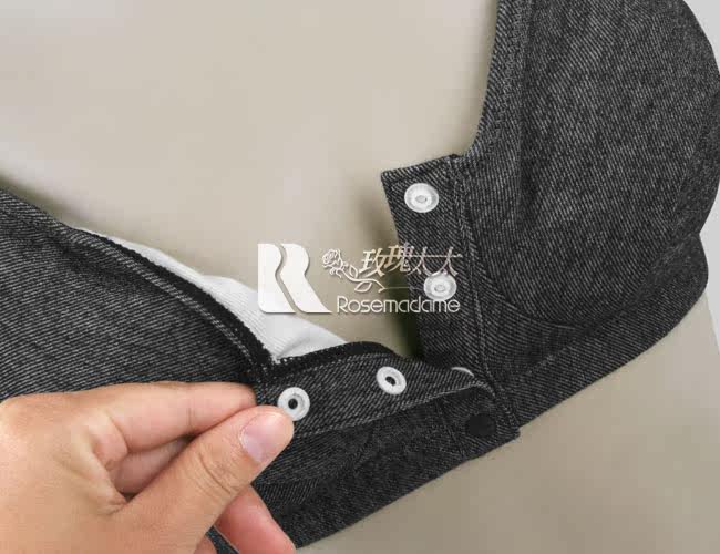 玫瑰太太时尚牛仔风情 孕产妇前<em>开扣文胸</em> <em>产后</em>