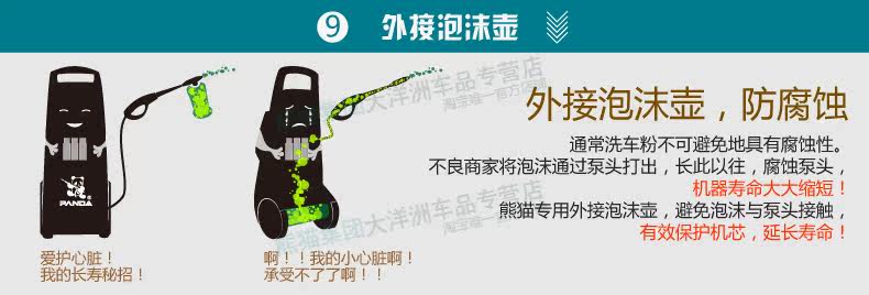 Автомойка 熊猫汽车高压洗车机家用220v洗车器便携自助清洗机洗车泵洗车水枪 PANDA SOFTWARE