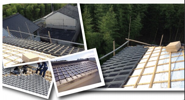 4000w光伏瓦系统 中式古典瓦 屋顶电站 太阳能电池板 太阳能瓦片