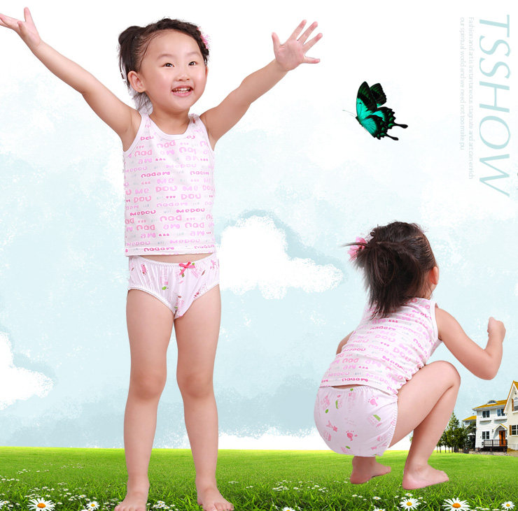 贴身尚品 中小<em>女童三角内裤</em> 活泼可爱女孩内裤