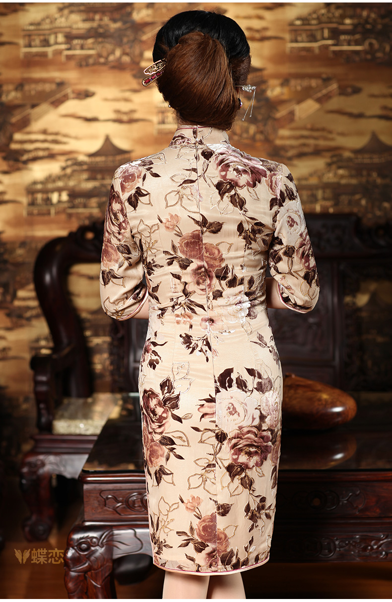Butterfly Lovers 2015 Autumn new stylish improvement of silk cheongsam dress in sleeve length of nostalgia for the Tang dynasty qipao 49157 figure  XXL picture, prices, brand platters! The elections are supplied in the national character of distribution, so action, buy now enjoy more preferential! As soon as possible.