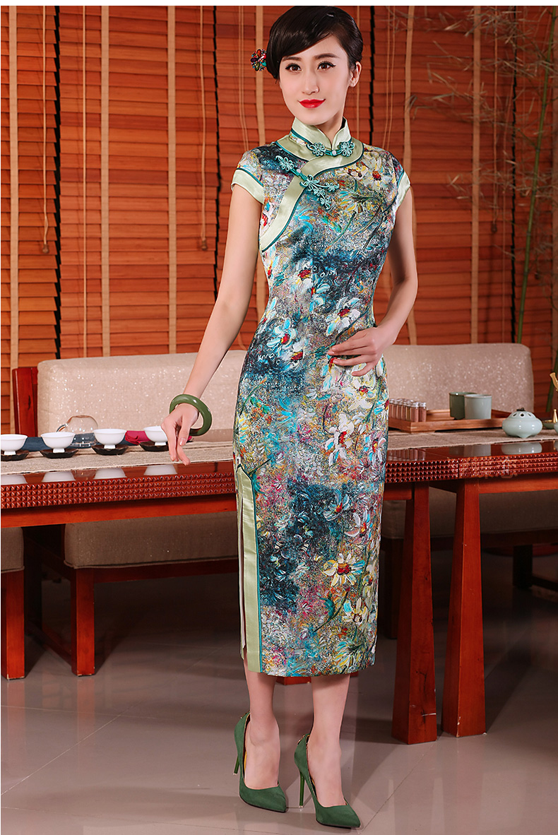The Butterfly Lovers 2015 Summer new daily retro long cheongsam dress stylish Silk Cheongsam as improved figure XL Photo, prices, brand platters! The elections are supplied in the national character of distribution, so action, buy now enjoy more preferential! As soon as possible.