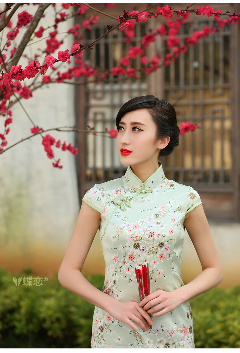 Butterfly Lovers 2015 spring new improved Stylish retro cheongsam dress daily sauna silk Silk Cheongsam 47,019 light green - pre-sale 5 days M pictures, price, brand platters! Elections are good character, the national distribution, so why buy now enjoy more preferential! Health