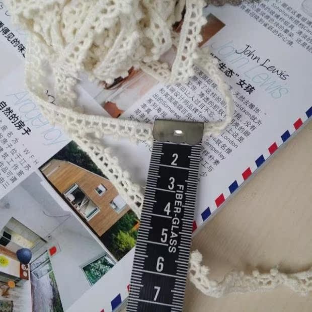 Best Sellers manual DIY clothing accessories high quality Retro flower Cotton thread Embroidery Water soluble lace wide 1cm