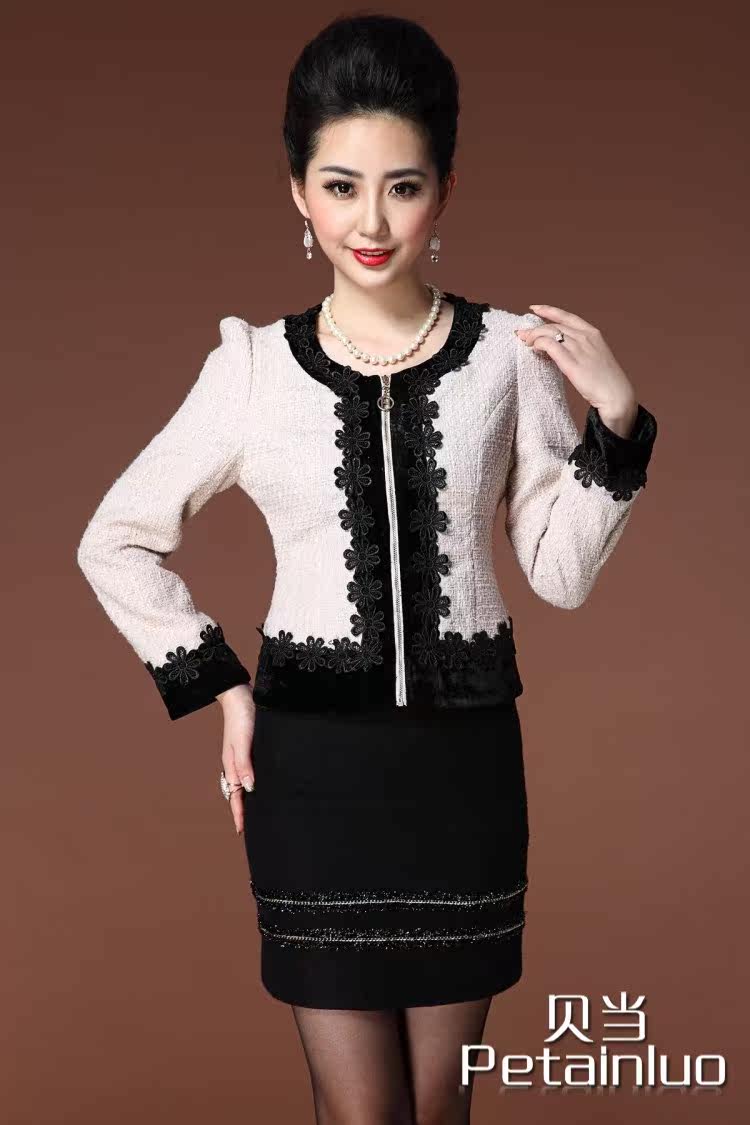2013秋冬欧美大码女装蕾丝外套<em>短女上衣</em>圆领