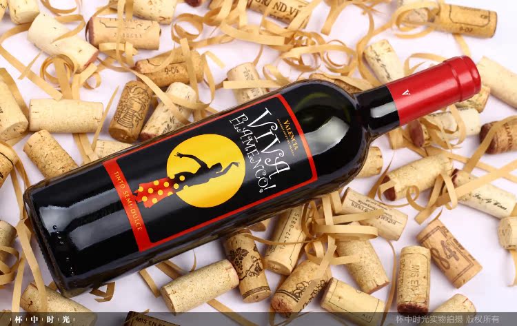 艾迪奥 原瓶进口 西班牙红酒 弗拉明戈半甜红葡