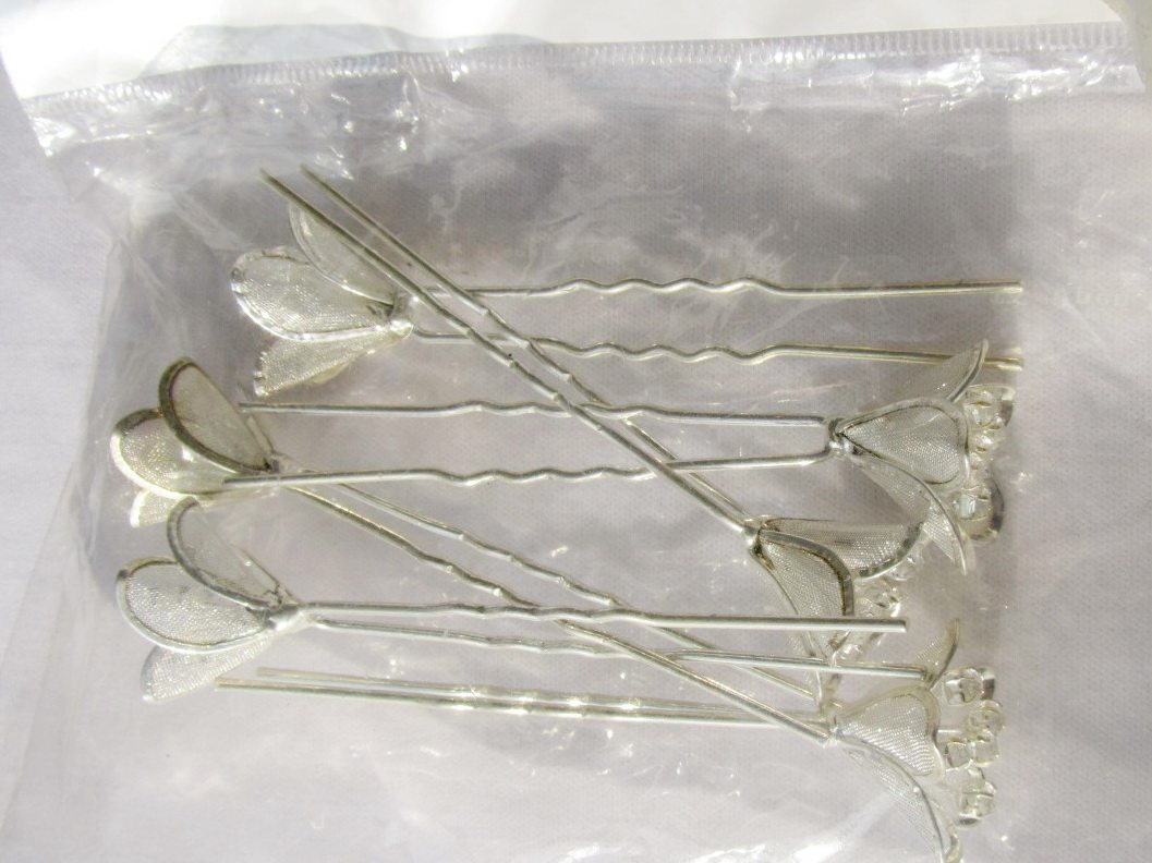 高贵百合花水钻头簪/<em>新娘发型簪子</em>-淘满意 【返