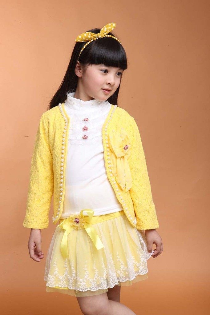 133 child Princess skirt lace suit baby spring jacket