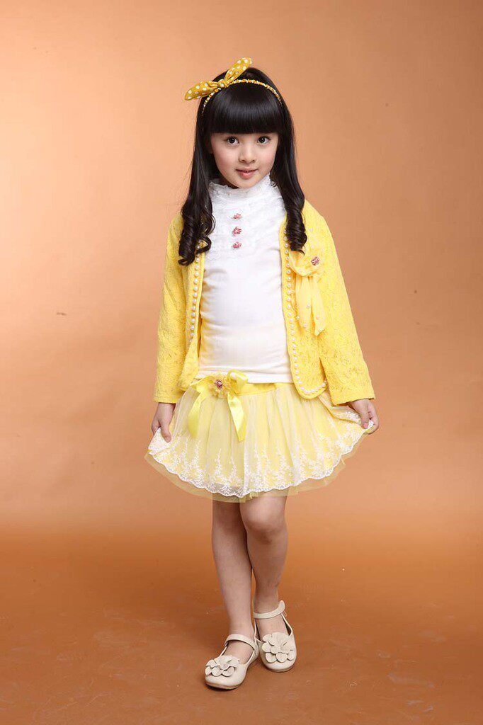 133 child Princess skirt lace suit baby spring jacket