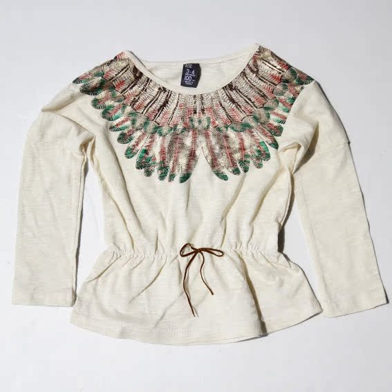 Футболка детская Other American and European brands s0029 Zara Other American and European brands Этническая Рисунок в цветочек Футболка детская Other American and European brands s0029 Zara Other American and European brands Этническая Рисунок в цветочек