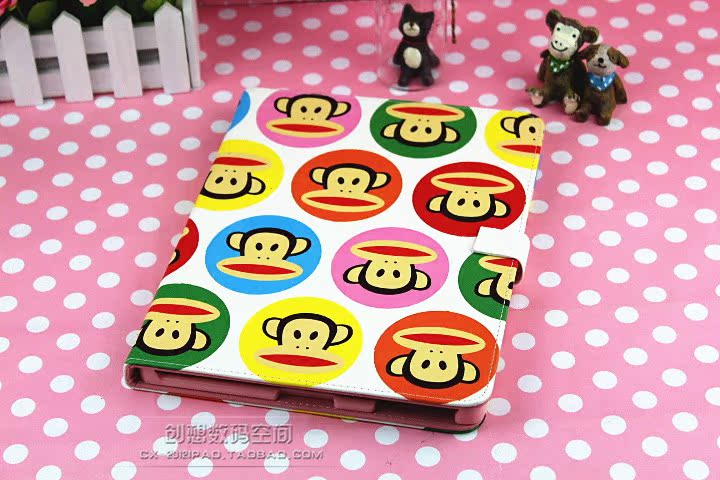 Apple чехол Mouth monkey Mini Ipad4 Ipad3 Ipad2 Mouth monkey Искусственная кожа Детский стиль Обезьяны Paul Frank Apple чехол Mouth monkey Mini Ipad4 Ipad3 Ipad2 Mouth monkey Искусственная кожа Детский стиль