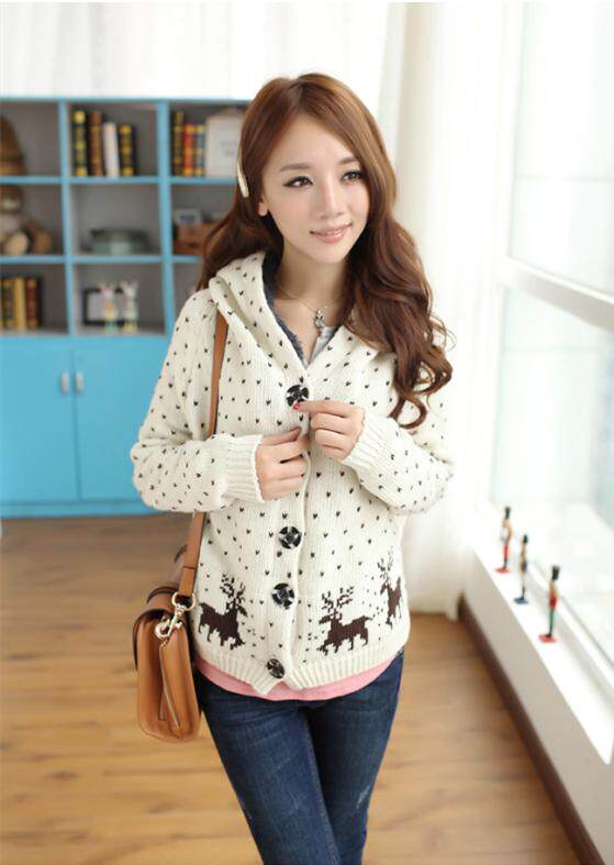 【L207 冬装新款<em>女式毛衣</em> 女式宽松大码<em>加绒</em>加