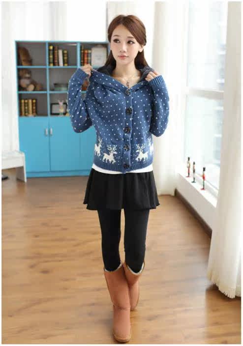 【L207 冬装新款<em>女式毛衣</em> 女式宽松大码<em>加绒</em>加