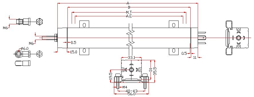 ktc滑块系列直线位移传感器批发直线位移传感器电子尺