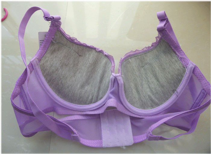 【新款 三排扣有钢圈聚拢女士性感内衣<em>文胸</em> 低