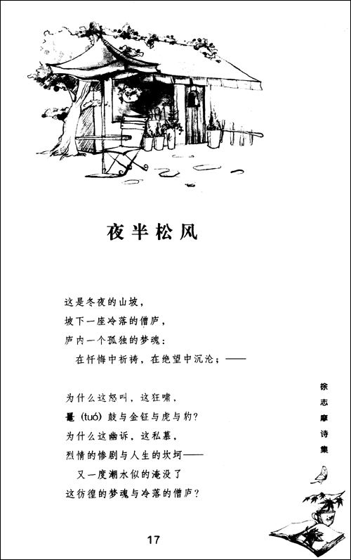 徐志摩诗集 诗歌 少儿版 正版 不注音 儿童读物 书籍