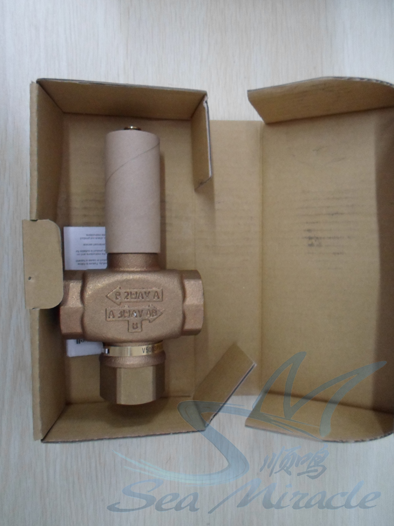 霍尼韦尔V5013P1002电动三通水阀调节阀螺纹水管阀门铜DN32 霍尼韦尔,V5013P1002,电动三通水阀调节阀