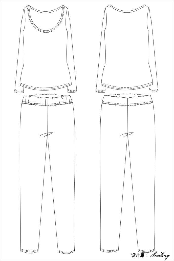 女款设计师图稿