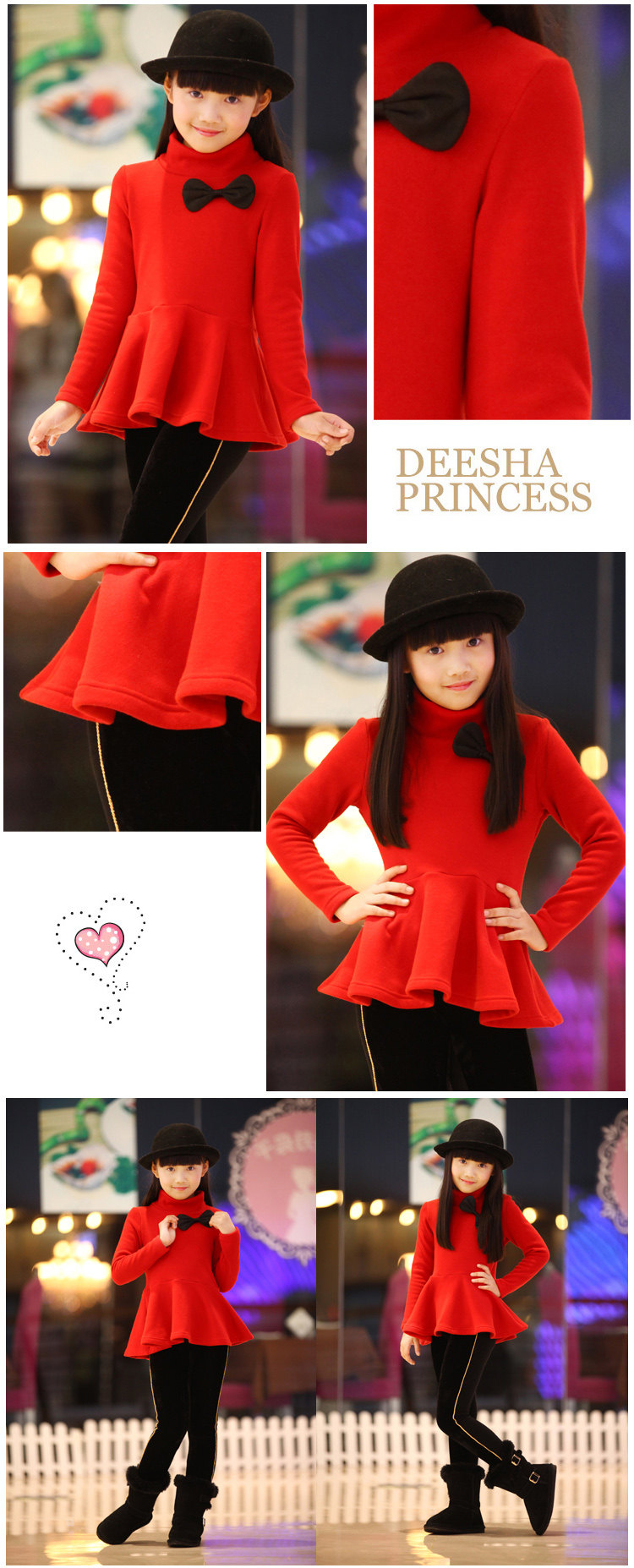 Flute Shakespeare 2013 new style women kids children's thick cashmere sweater at the end of wild sweater
