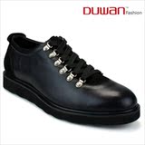 DUWAN 意大利风高档时尚男士商务休闲系带牛皮皮鞋[B9925]