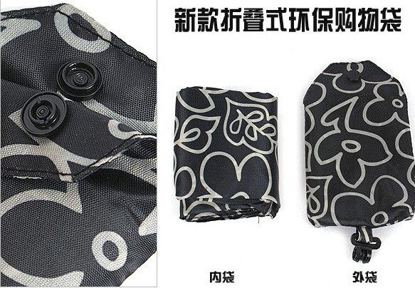 Portable and Fashionable Hook-On Environmental Reusable Bag Portable and Fashionable Hook-On Environmental Reusable Bag