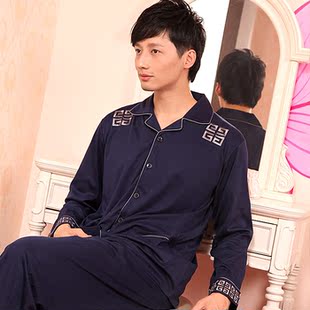 樱蒂婉妮 男士经典<em>纯棉睡衣</em>套装春季 长袖家居