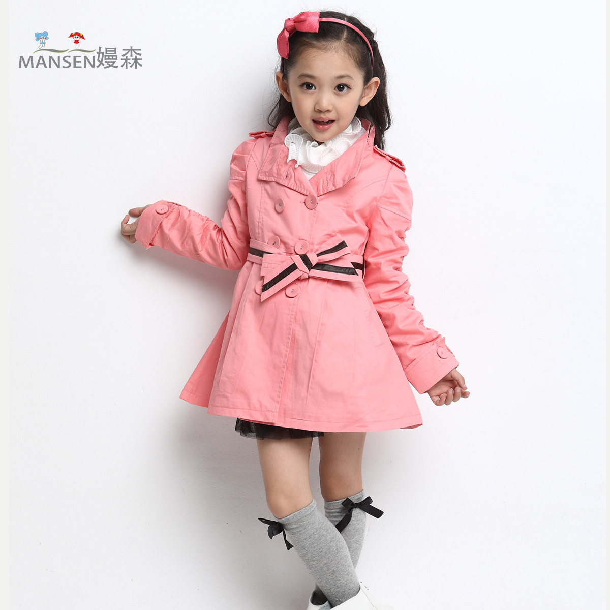 童装<em>女童秋装2014</em>新款<em>女童</em>风衣<em>外套</em>公主韩版