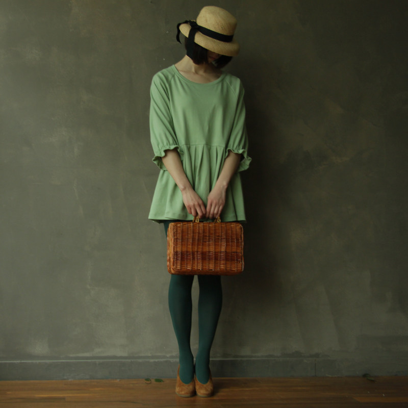 <em>西武</em>西<em>女装</em>秋装2014 夏季荷叶边宽松直通套头