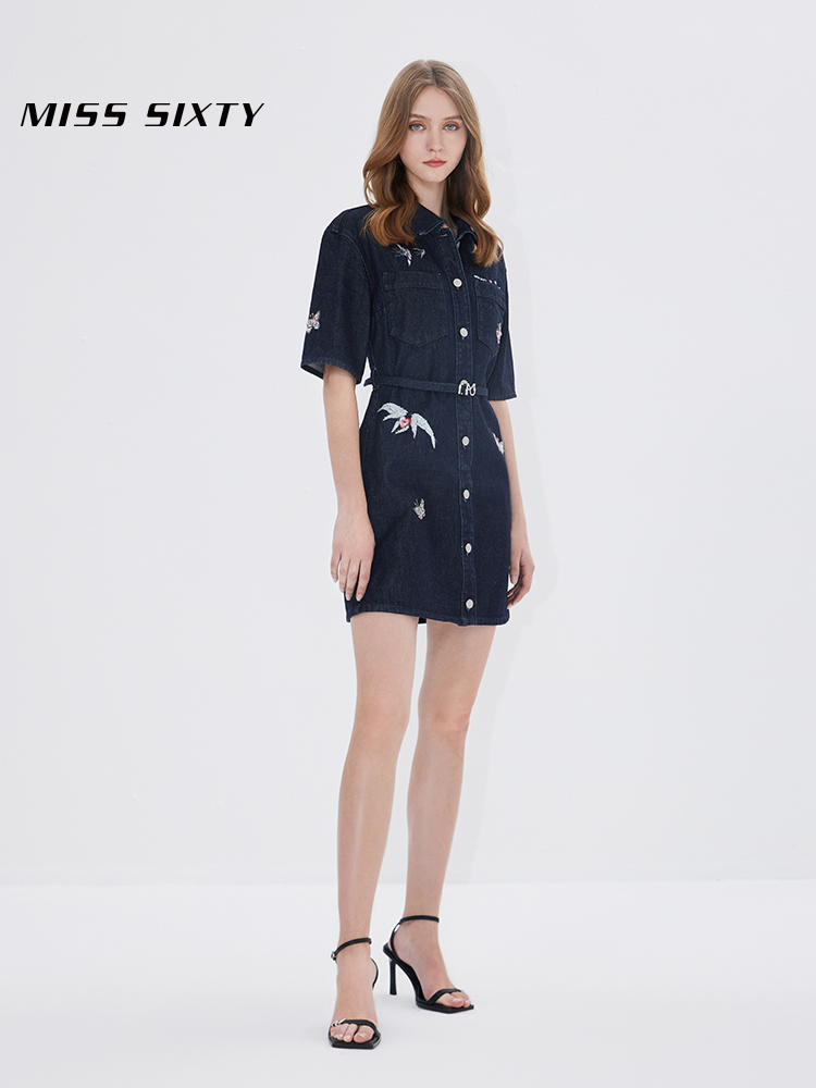 Miss Sixty   X   PHANNAPAST22 spring and autumn The new angel series cowboy Dress