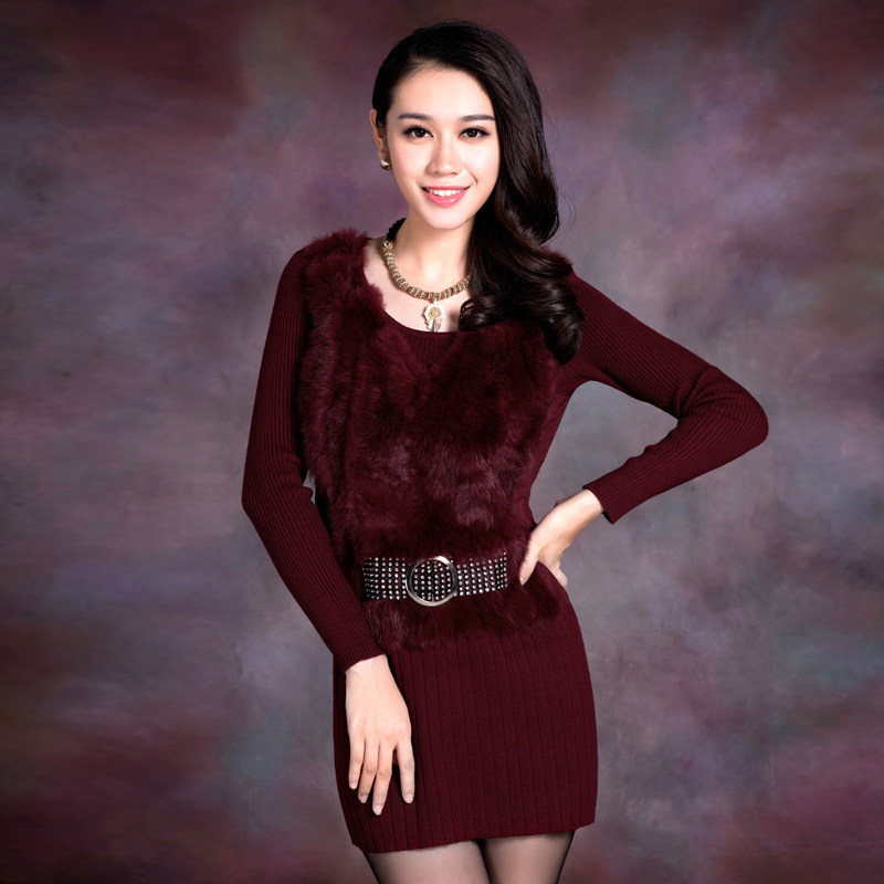 2013秋冬新款加厚保暖V领中<em>长款打底</em>衫<em>修身</em>酒