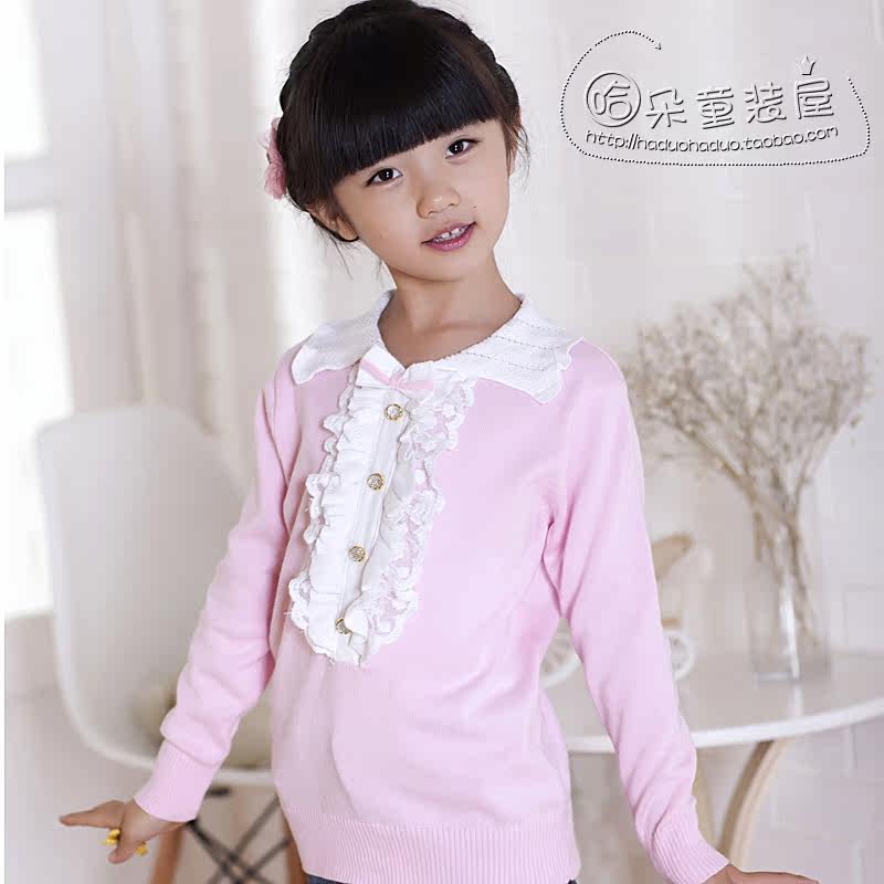 2013新款秋装童装<em>大女童毛衣</em>套头韩版儿童毛