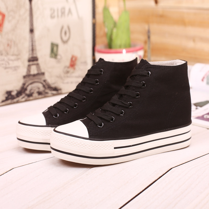 春秋2014女青年球鞋中学生<em>增高鞋少女初中</em>帆