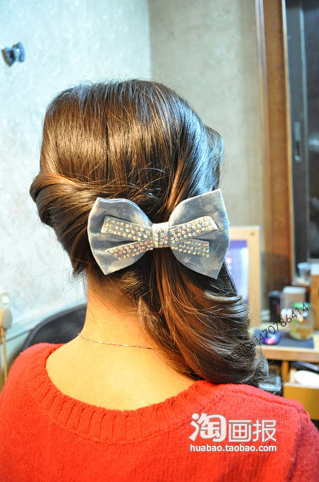 浪漫微卷不花钱 <em>冬天扎头发</em>的方法韩式<em>发型步</em>