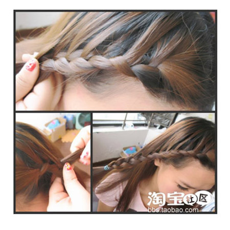 扎好看短发!百变造型,3款美发教程之长<em>刘海</em>_g