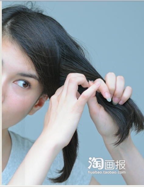 田园<em>长头发造型</em>风超详细<em>少女盘发</em>_gr8ek457_
