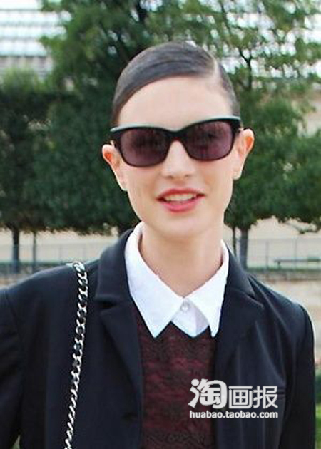 欧美街拍<em>发型</em> 长短卷<em>方脸适合的新娘发型</em>直均