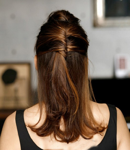 现代女性独立气质OL职业扎发