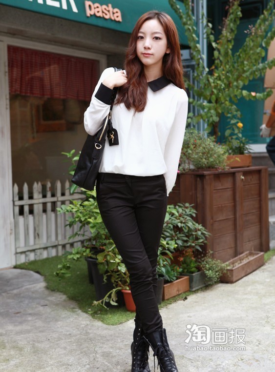 韩学生<em>妹</em>最爱17款显高装嫩搭,爱马仕丝巾201