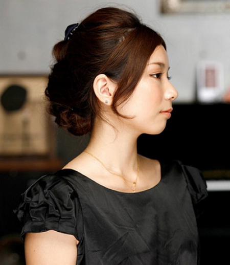 现代女性独立气质OL职业扎发