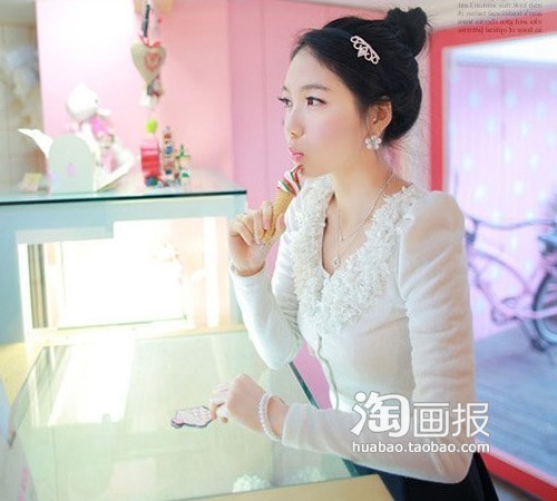 韩范美妞知<em>织毛衣</em>的<em>针法</em>性甜美穿搭术_av4gx